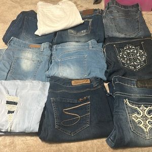 10 pairs of jeans size 15-16